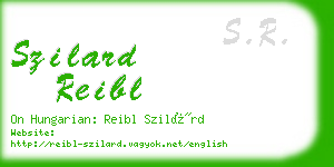 szilard reibl business card
